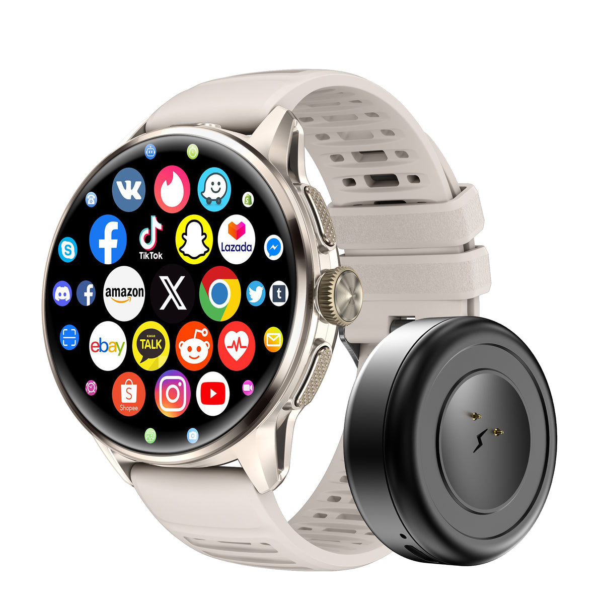 Rogbid Model R3- Android Smart Watch with 4G LTE, IR Remote Control, Rotatable Camera and WiFi