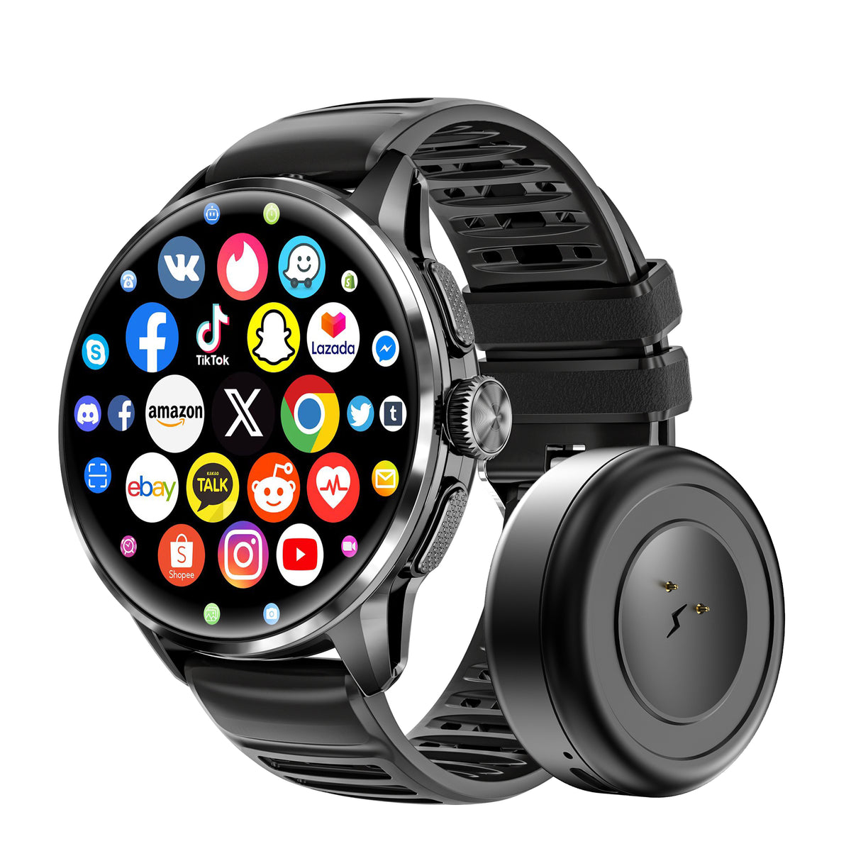 Rogbid Model R3- Android Smart Watch with 4G LTE, IR Remote Control, Rotatable Camera and WiFi