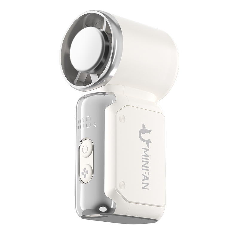 Rogbid Portable Mini Fan 100+ Speed Settings | 20,000 RPM High-Speed Airflow | LED Screen | Easy-Carry Lanyard