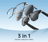 Rogbid VisionW- 3-in-1 Interchangeable Frame AI Smart Glasses