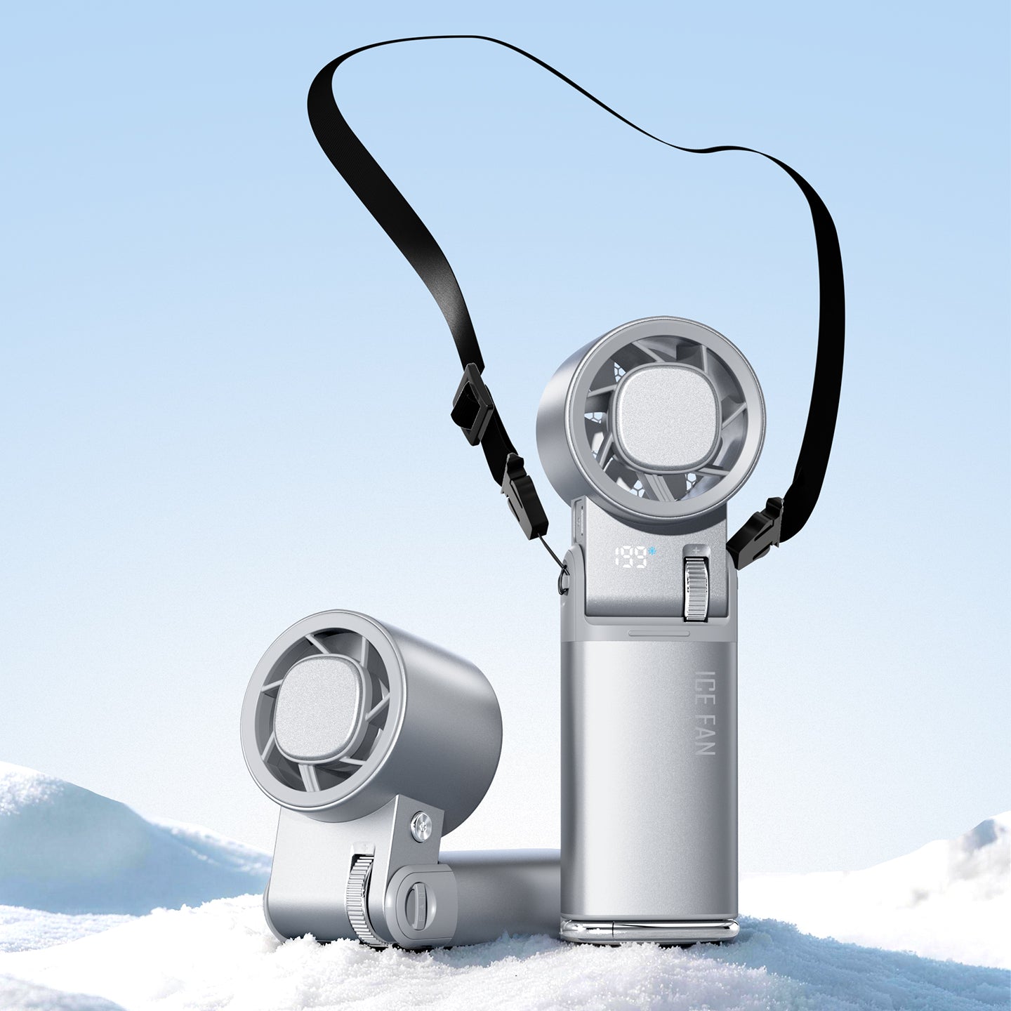 Rogbid Breeze Handheld Fan with Semiconductor Cooling and 6000mAh Battery