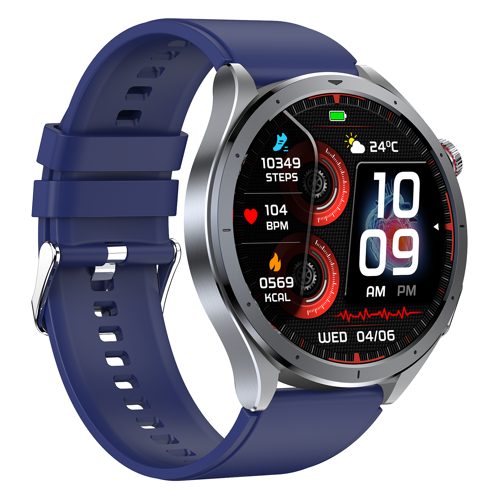 Rogbid Rowatch 11S- ECG Smartwatch with LED Flashlight