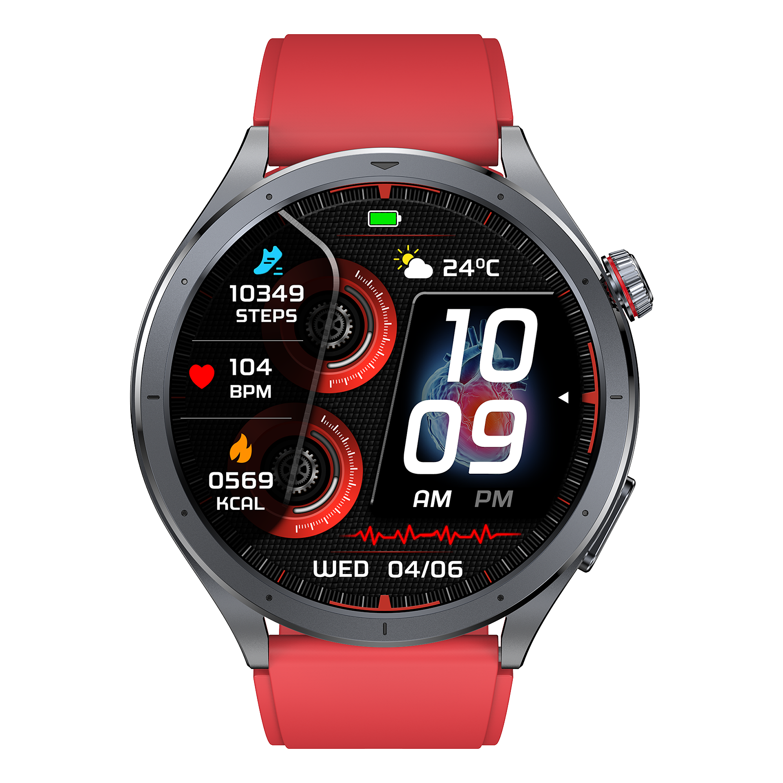 Rogbid Rowatch 11S- ECG Smartwatch with LED Flashlight