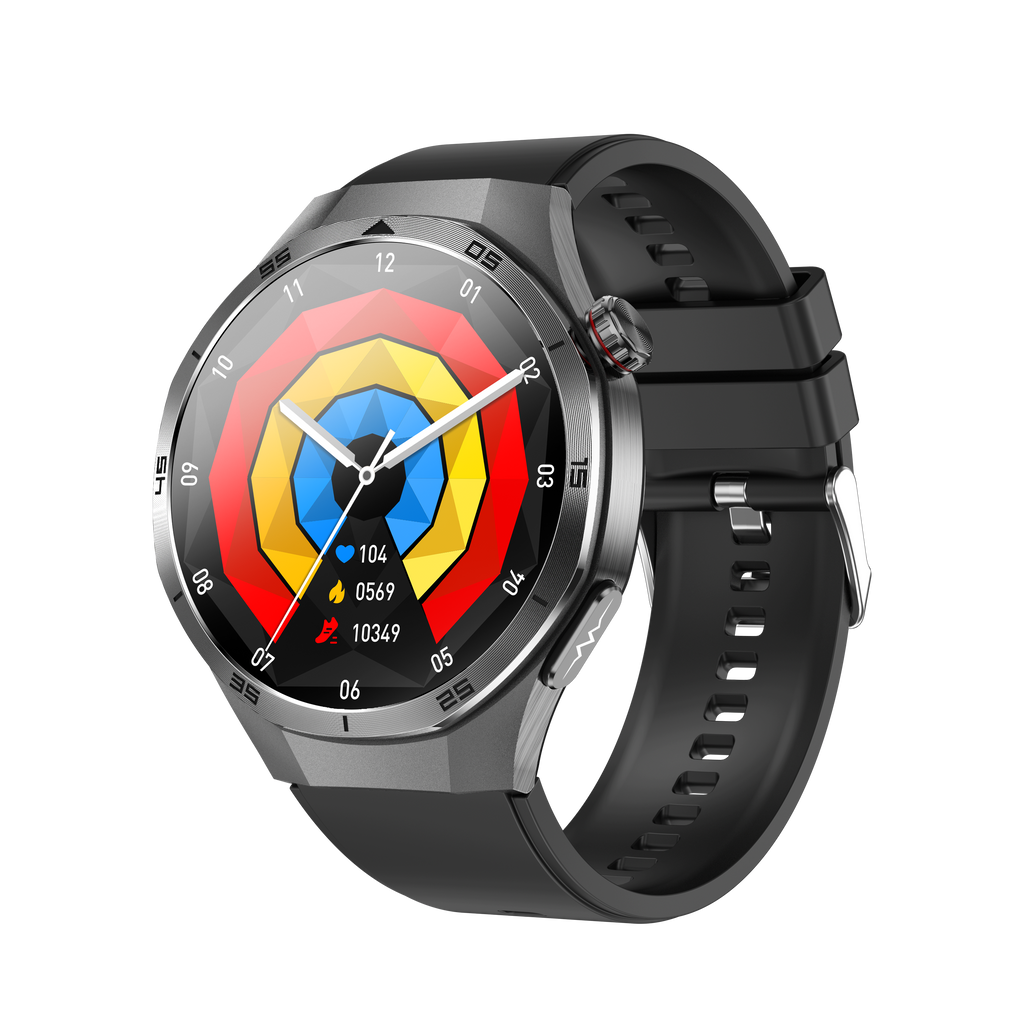 Rowatch 10- ECG and Blood Sugar Monitoring Smartwatch Black