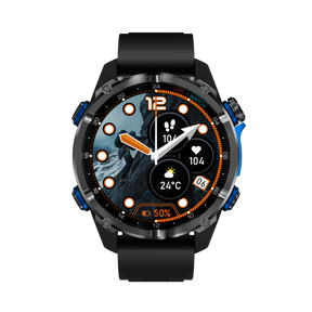 Rogbid Apex HD GPS Smartwatch- Military-Grade Durability, 5ATM Waterproof & 500mAh Long-Lasting Battery