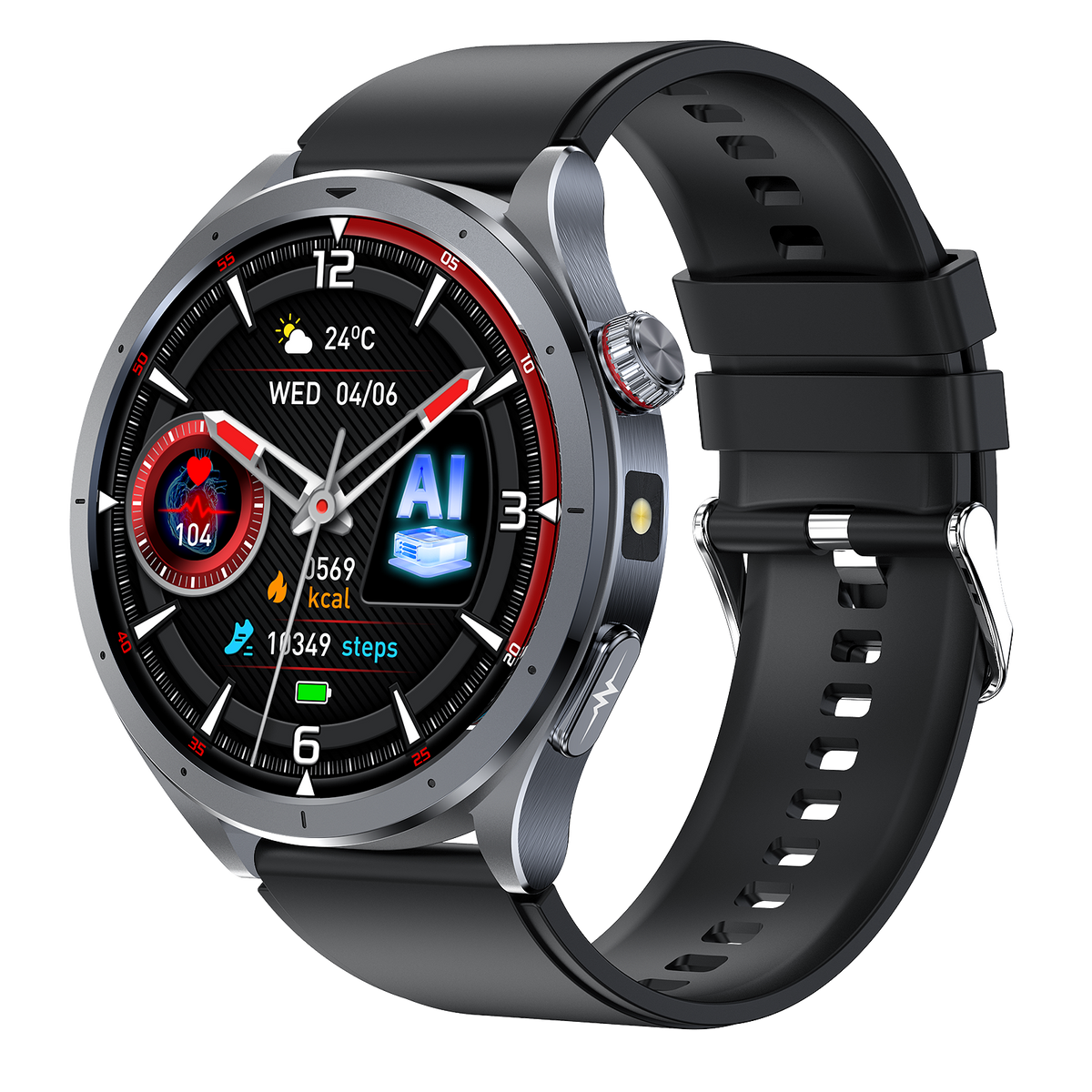 Rogbid Rowatch 11S- ECG Smartwatch with LED Flashlight