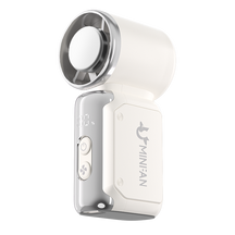 Rogbid Portable Mini Fan  100+ Speed Settings | 20,000 RPM High-Speed Airflow | LED Screen | Easy-Carry Lanyard