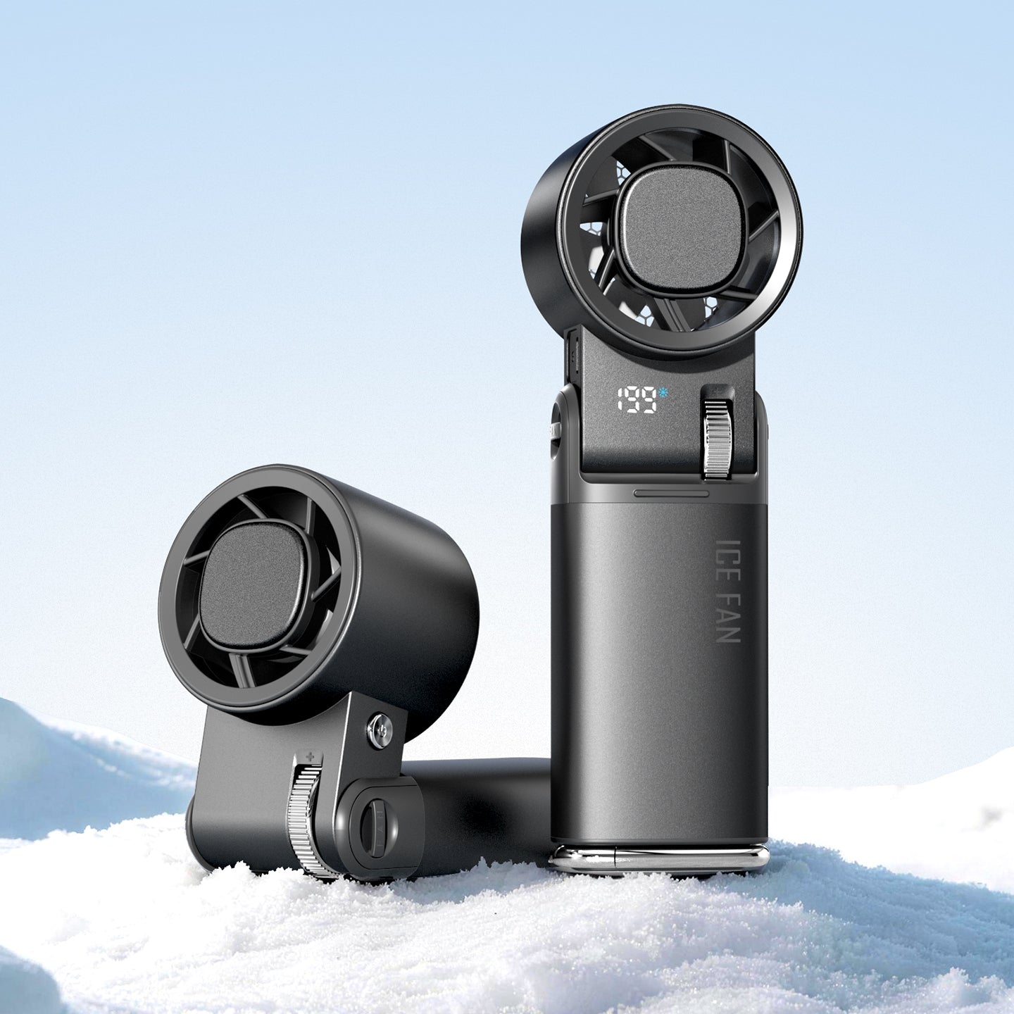 Rogbid Breeze Handheld Fan with Semiconductor Cooling and 6000mAh Battery