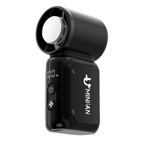 Rogbid Portable Mini Fan  100+ Speed Settings | 20,000 RPM High-Speed Airflow | LED Screen | Easy-Carry Lanyard