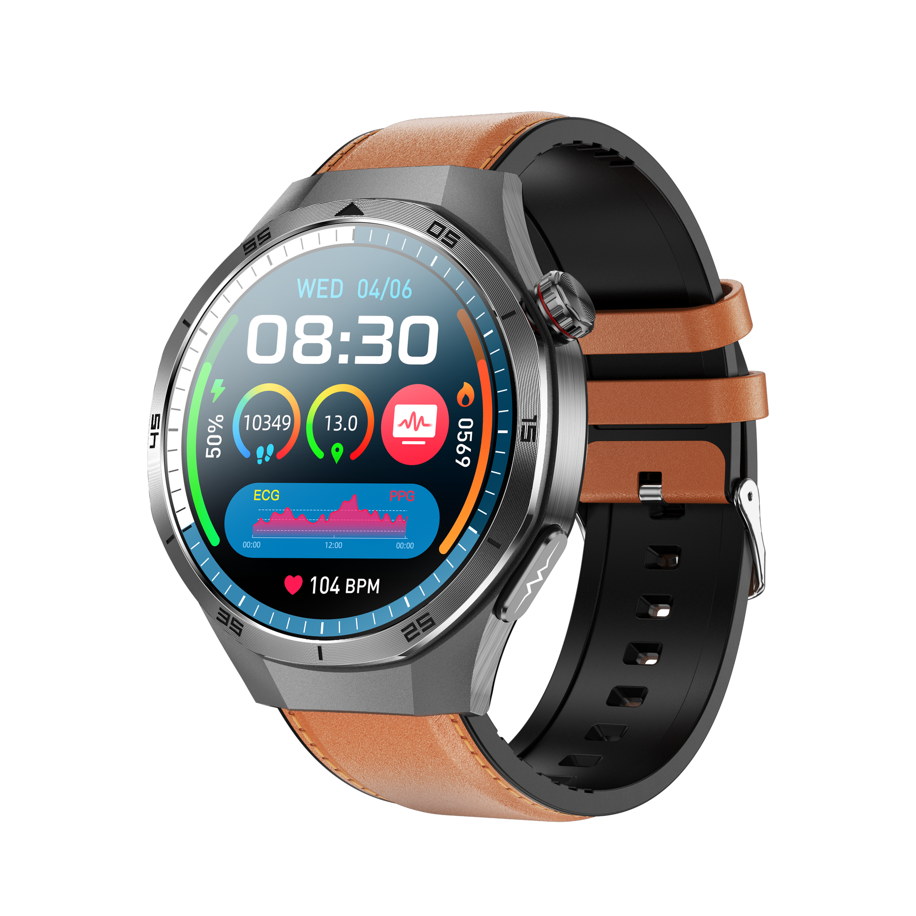 Rowatch 10- ECG and Blood Sugar Monitoring Smartwatch