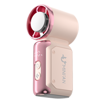 Rogbid Portable Mini Fan  100+ Speed Settings | 20,000 RPM High-Speed Airflow | LED Screen | Easy-Carry Lanyard