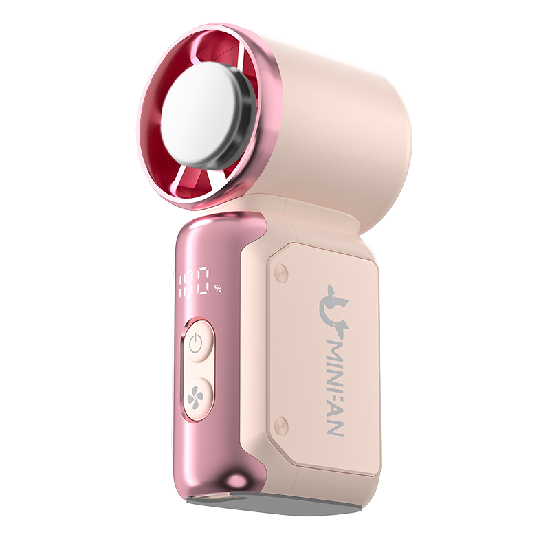 Rogbid Portable Mini Fan  100+ Speed Settings | 20,000 RPM High-Speed Airflow | LED Screen | Easy-Carry Lanyard