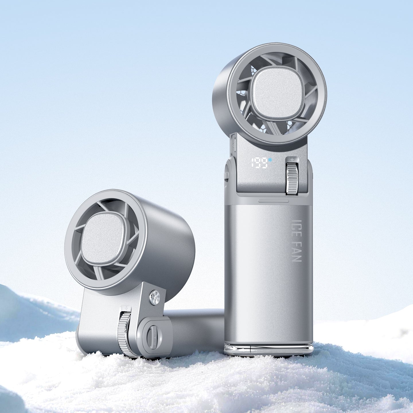 Rogbid Breeze Handheld Fan with Semiconductor Cooling and 6000mAh Battery
