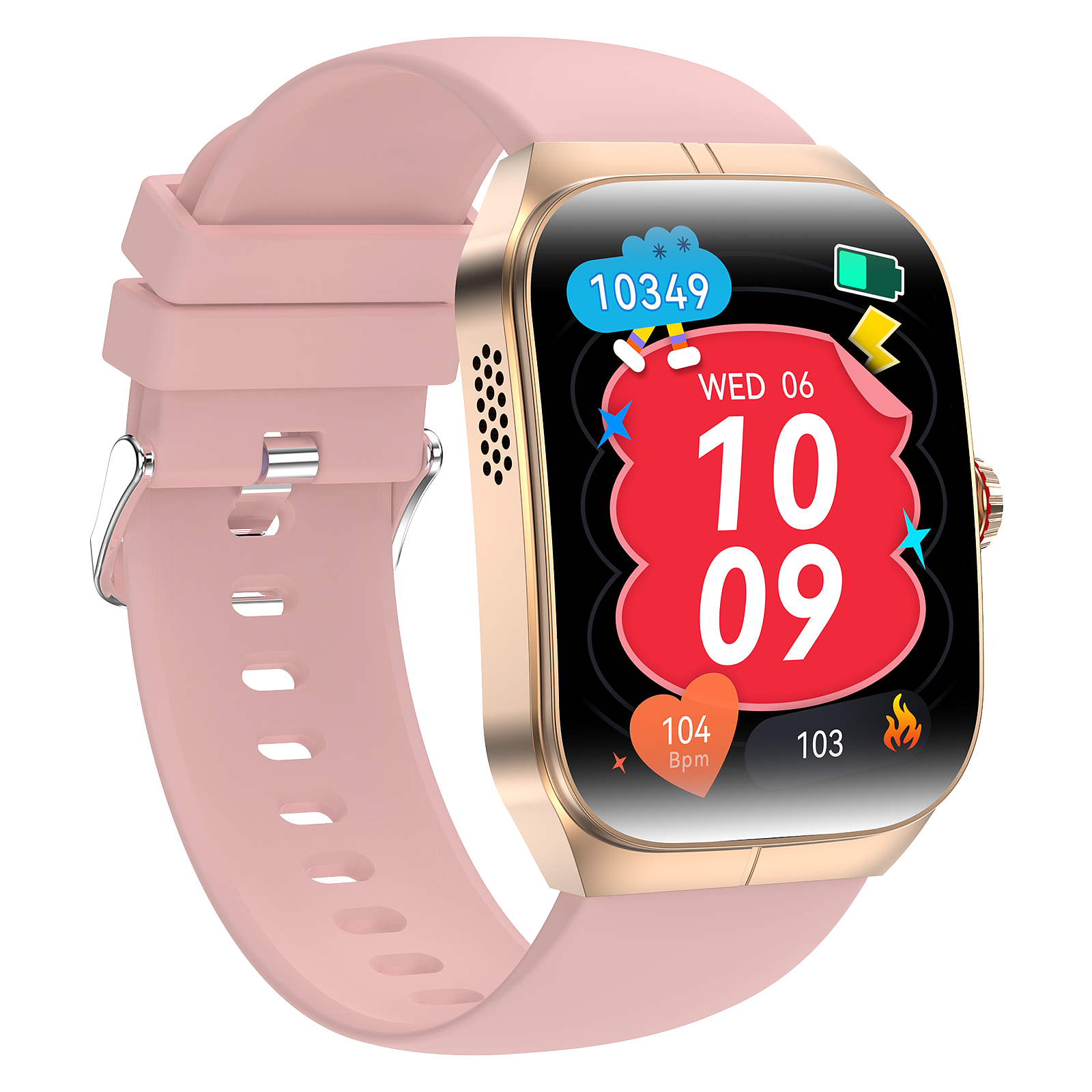 Rogbid Infinity- 3D Curved Screen Smartwatch with 400mAh battery and IP68 Waterproof