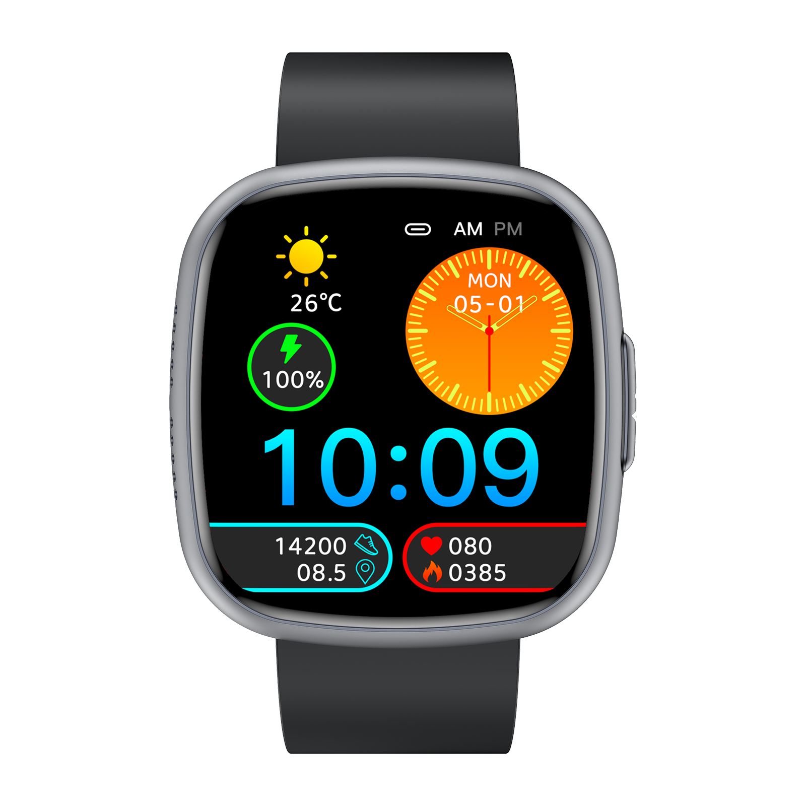 Rowatch 9- Health Smartwatch with ECG and Blood Sugar Monitoring