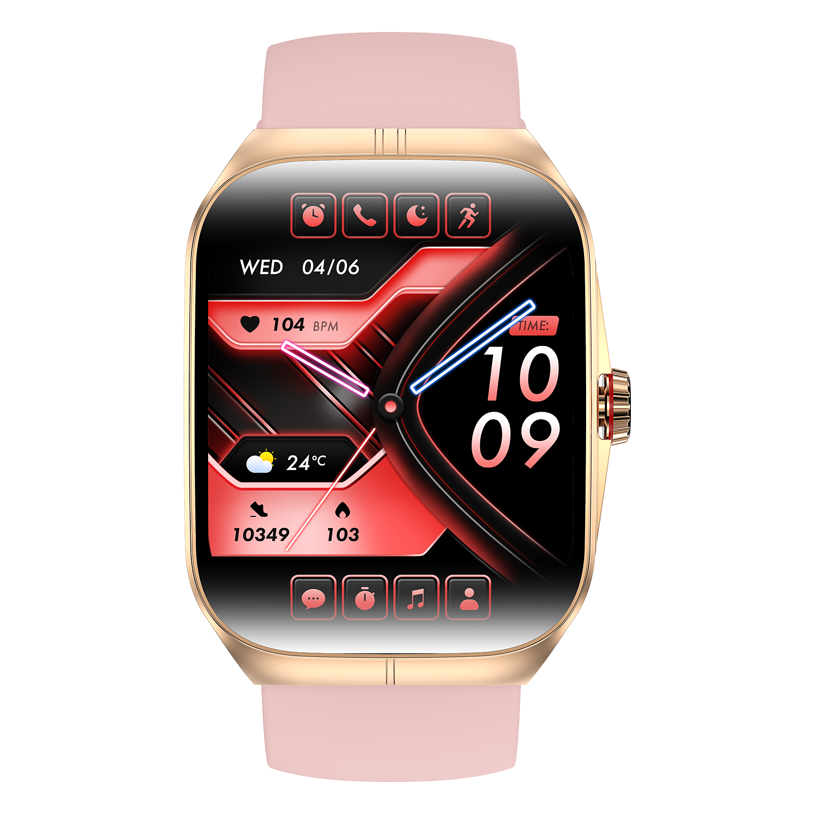 Rogbid Infinity- 3D Curved Screen Smartwatch with 400mAh battery and IP68 Waterproof