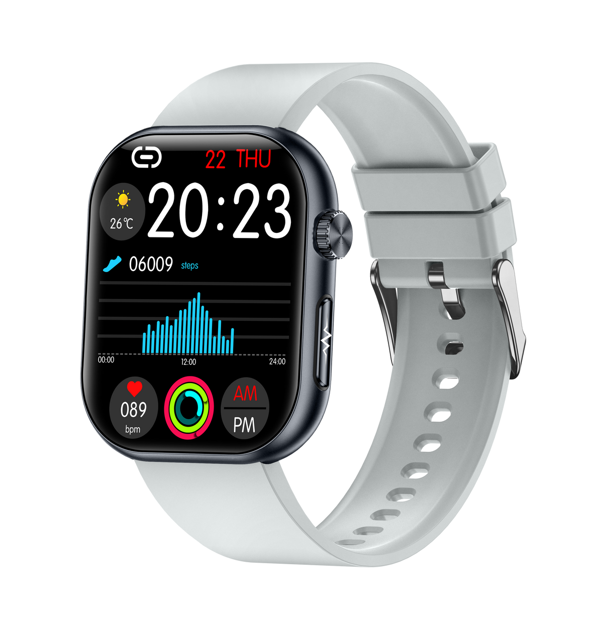 Rowatch 8 Plus- ECG and Blood Sugar Monitoring Health Smartwatch