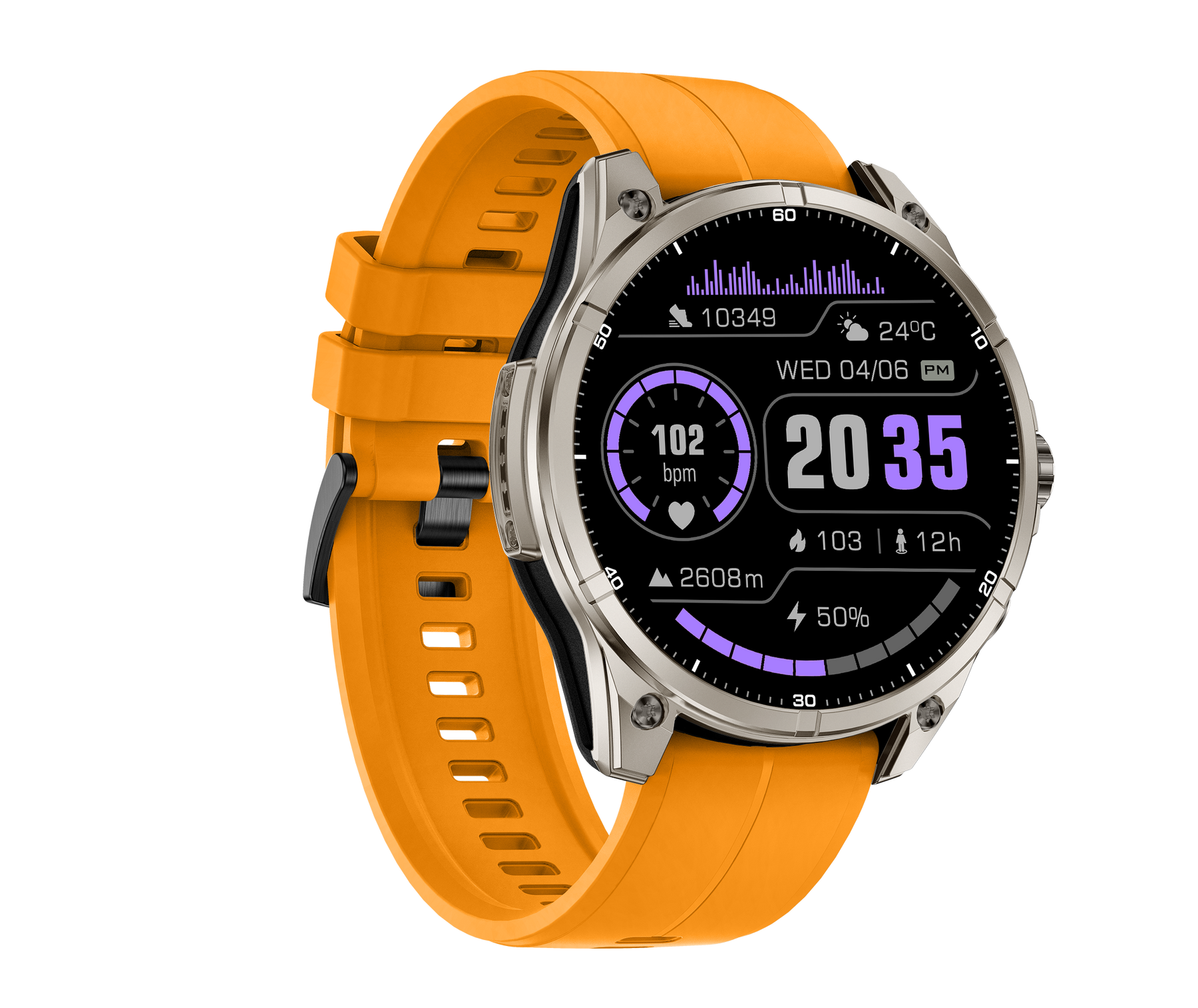 Rogbid Apex FT Dual Band GPS Smartwatch with LED Flashlight