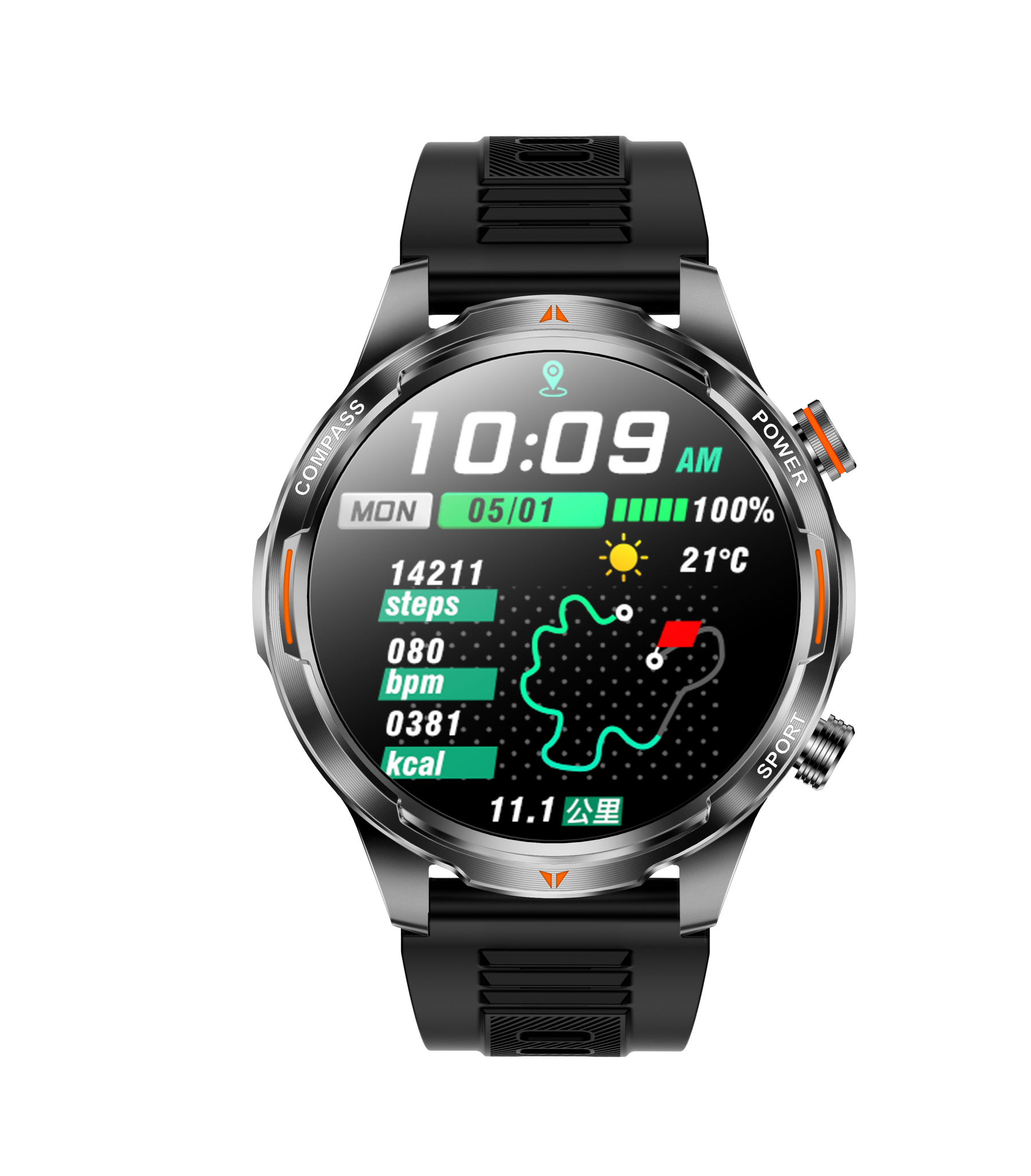 Rogbid Enduro- 1100mAh Long-Lasting Battery Smartwatch