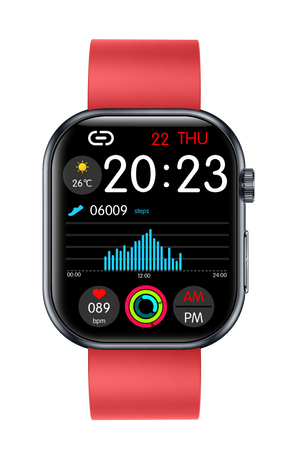 Rowatch 8 Plus- ECG and Blood Sugar Monitoring Health Smartwatch