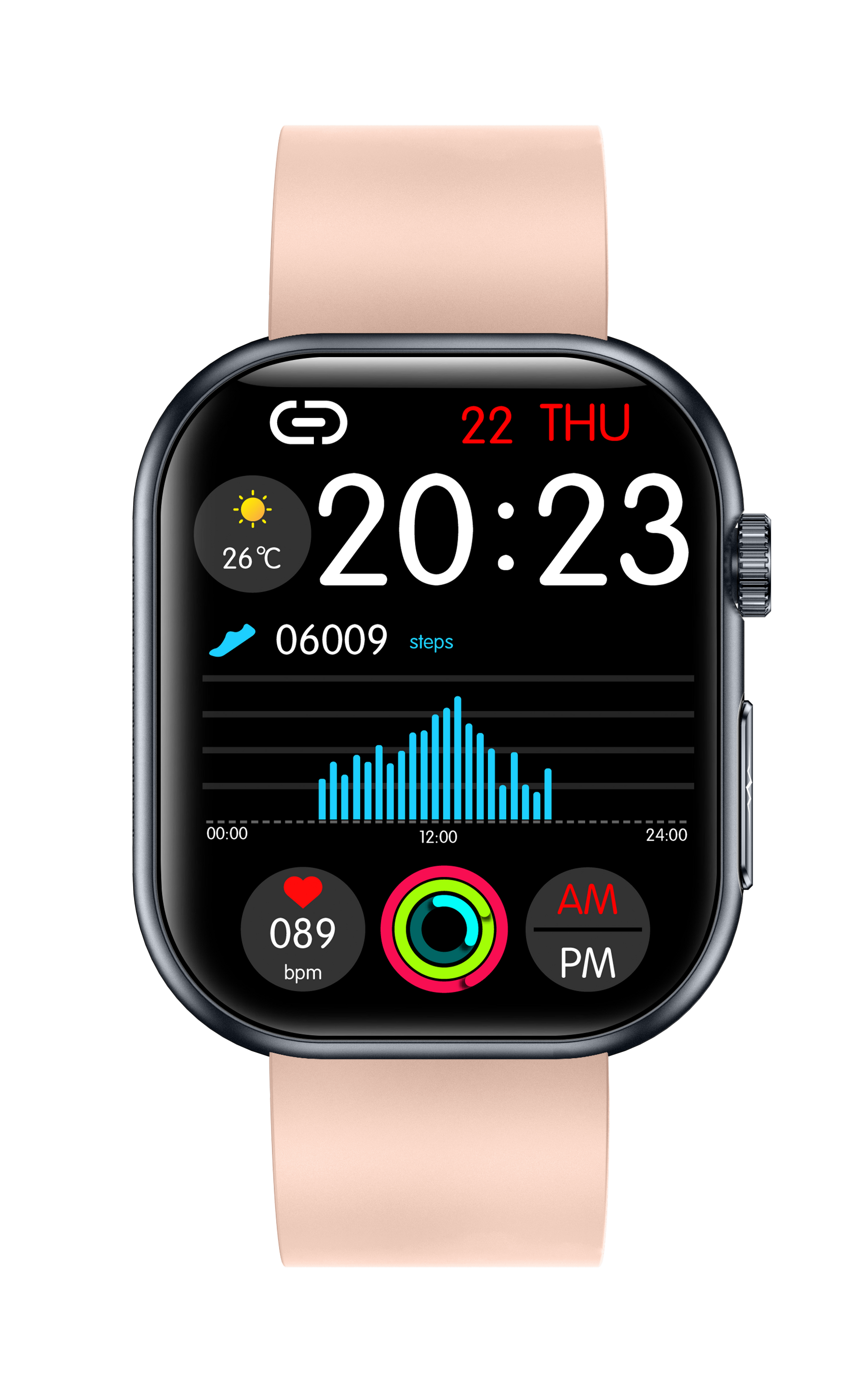 Rowatch 8 Plus- ECG and Blood Sugar Monitoring Health Smartwatch