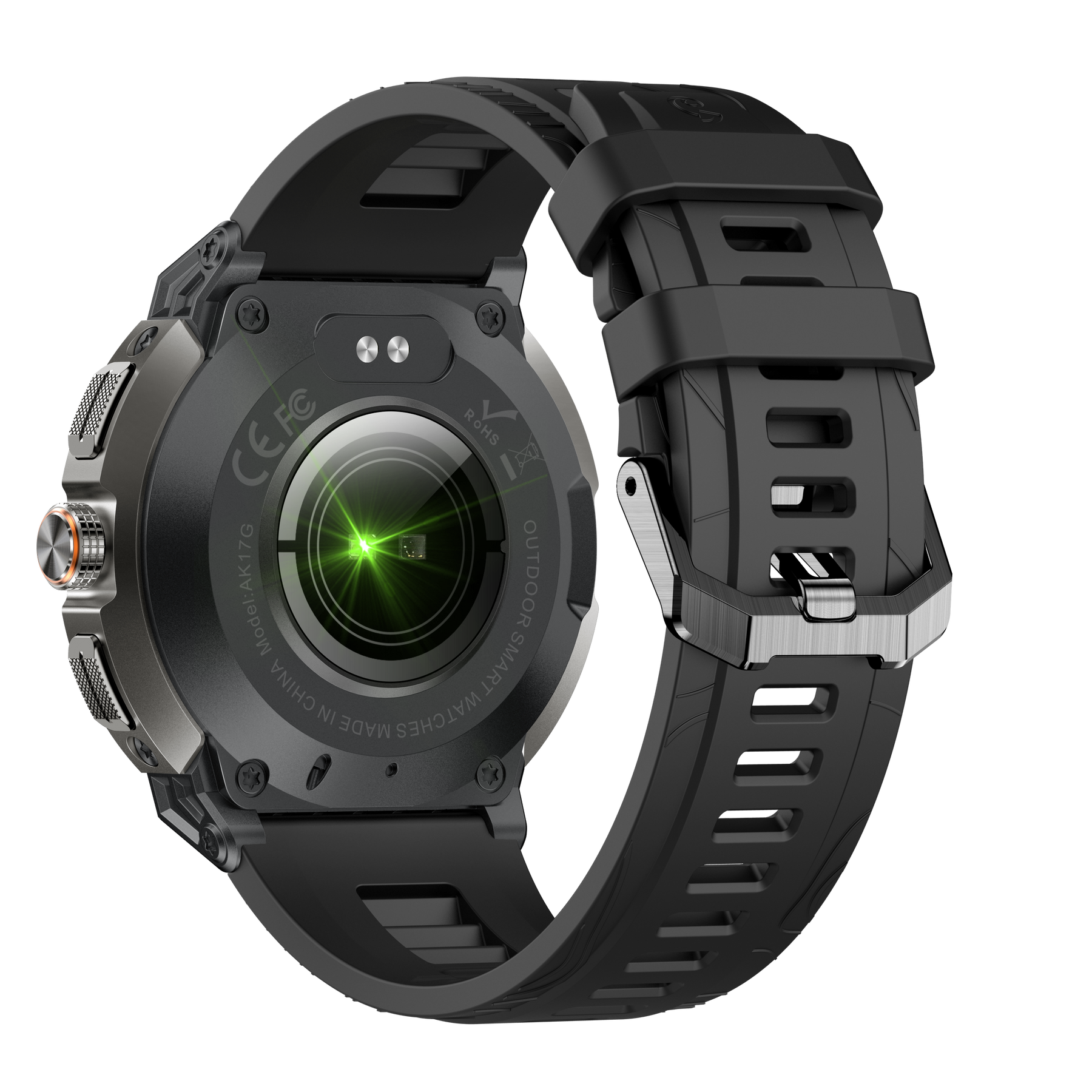 Rogbid Apex A- Rugged Dual-Band GPS Smartwatch with 6-Satellite Positioning