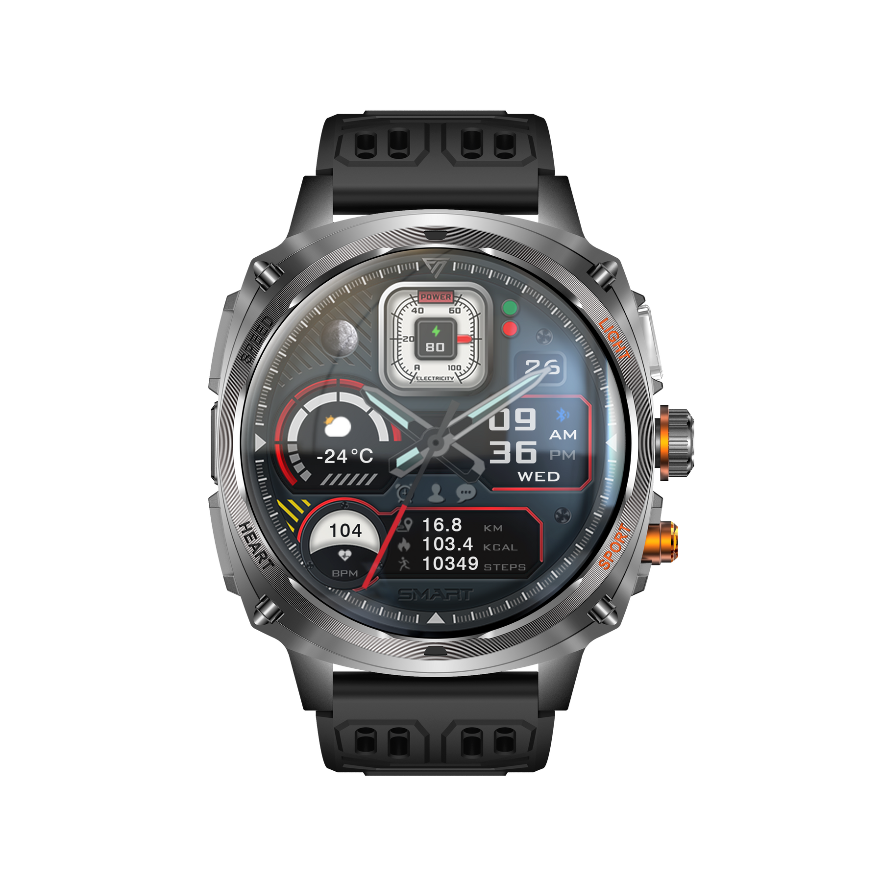 Rogbid Titan V Military-Grade Smartwatch with a 1.75-Inch AMOLED Display