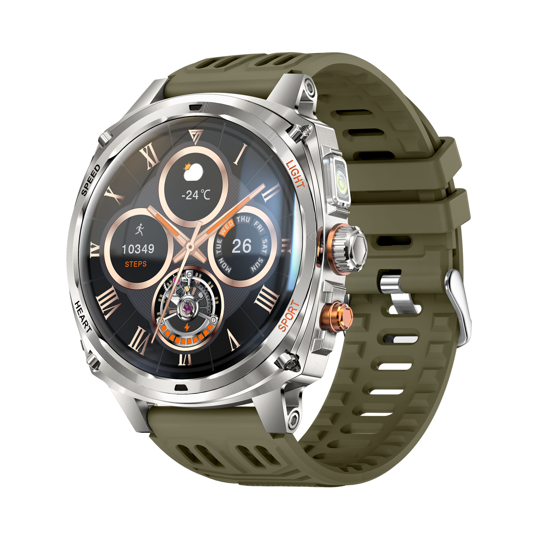 Rogbid Titan V Military-Grade Smartwatch with a 1.75-Inch AMOLED Display