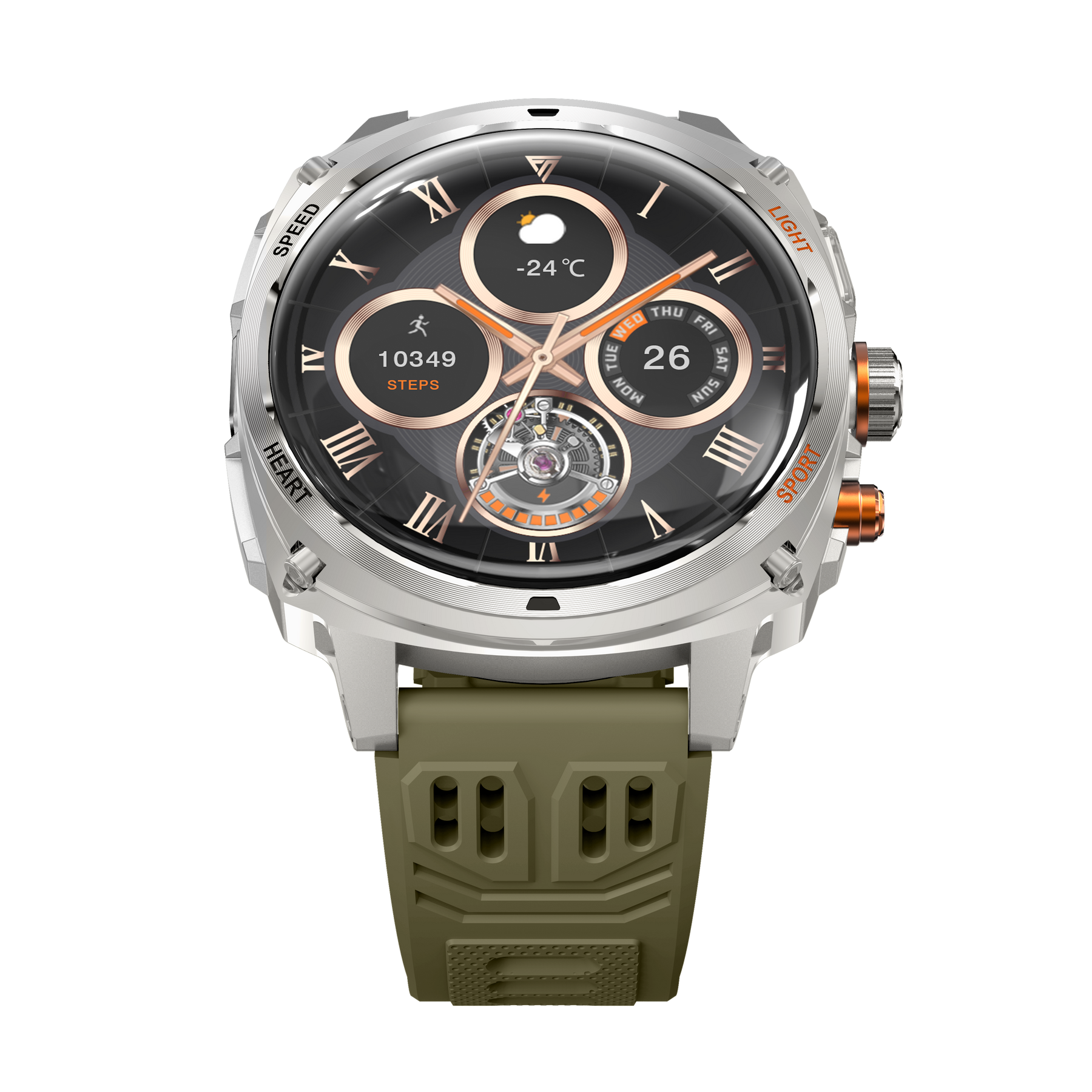 Rogbid Titan V Military-Grade Smartwatch with a 1.75-Inch AMOLED Display