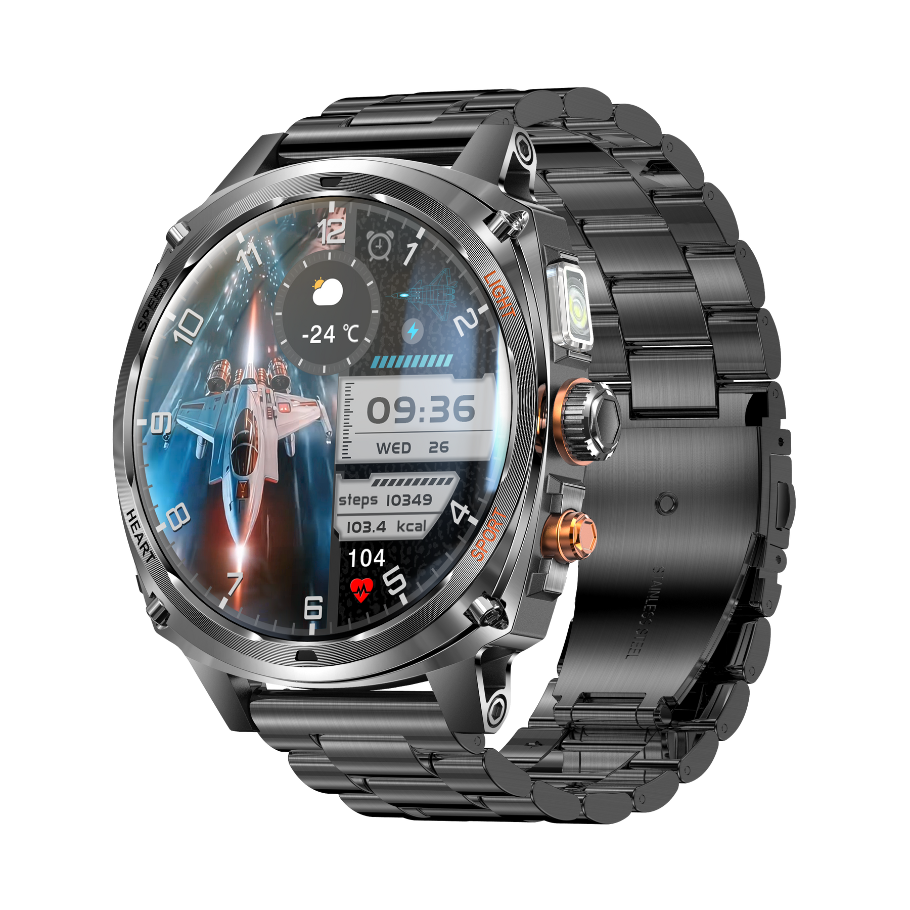 Rogbid Titan V Military-Grade Smartwatch with a 1.75-Inch AMOLED Display