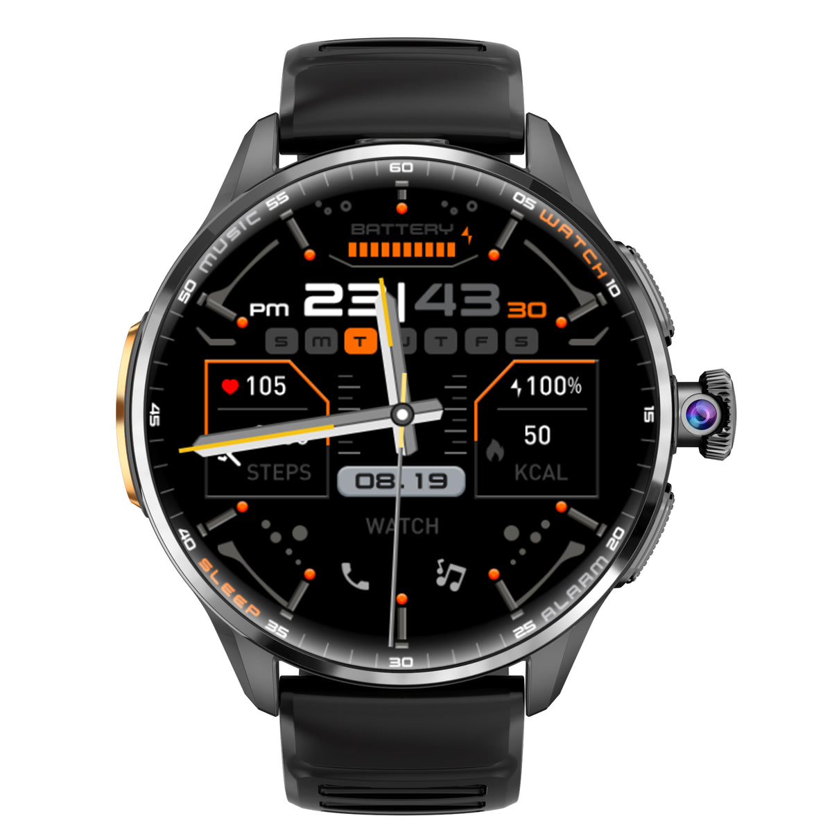 Rogbid Model R3- Android Smart Watch with 4G LTE, IR Remote Control, Rotatable Camera and WiFi