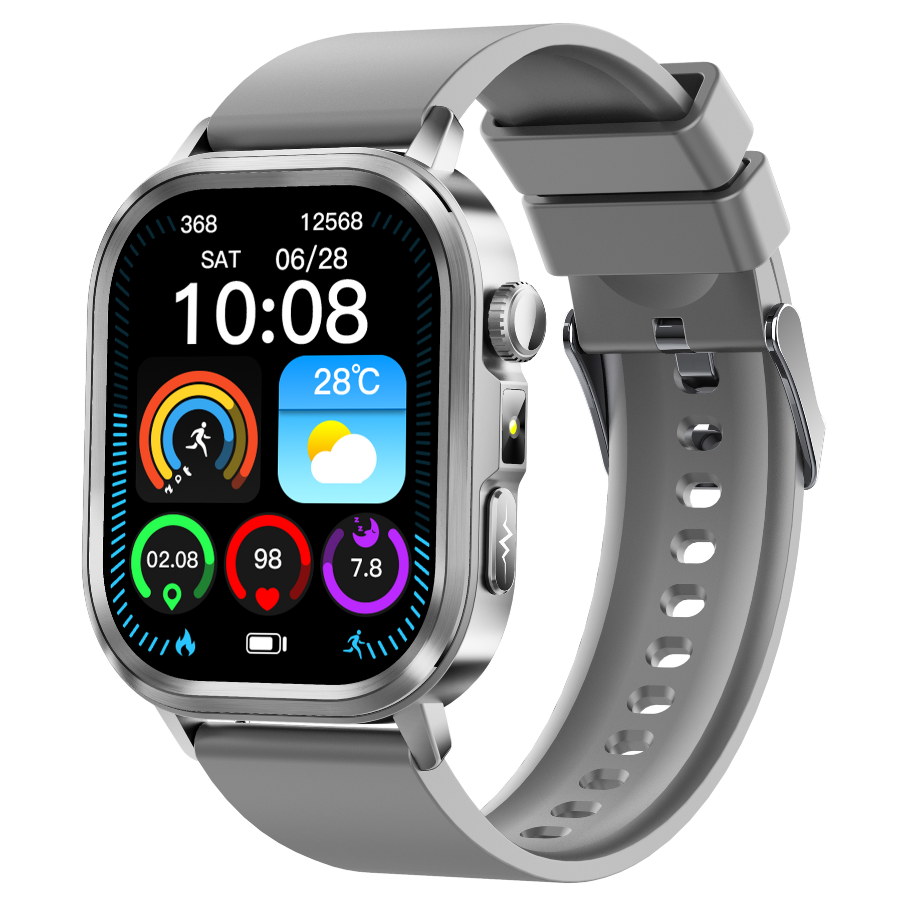 Rowatch 12S- AI Smart Watch with ECG Health Monitoring