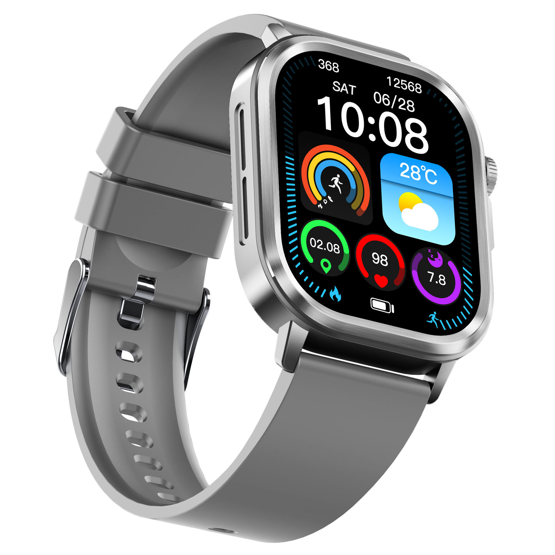 Rowatch 12S- AI Smart Watch with ECG Health Monitoring